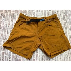 Kavu Men's Shorts Tan Thick Hiking Outdoor Size XXL Belted Pockets